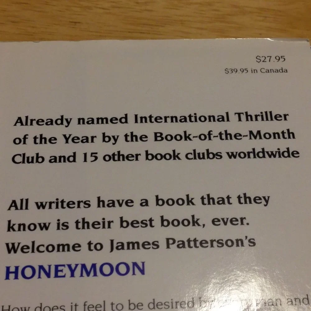 Thriller, Honeymoon, James Patterson & Howard Roughan